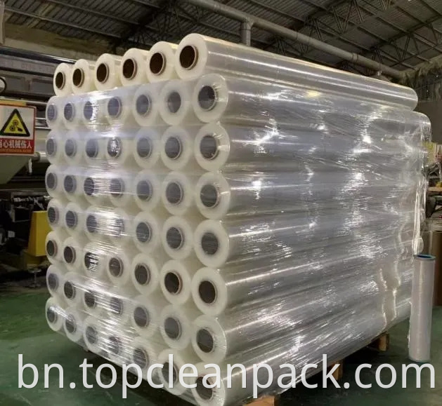 পিই মোড়ানো ফিল্মটি ইউভি প্রতিরোধী, অ্যান্টি-স্ট্যাটিক, মরিচা প্রমাণ, কাস্টমাইজযোগ্য এবং পুনর্ব্যবহারযোগ্য